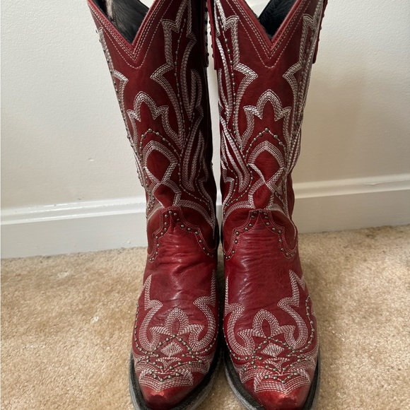 Red cowgirl boots size 10 - Picture 6 of 8
